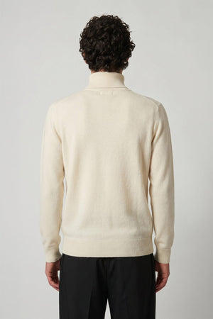 Ivory Pure Cashmere Turtleneck Pullover