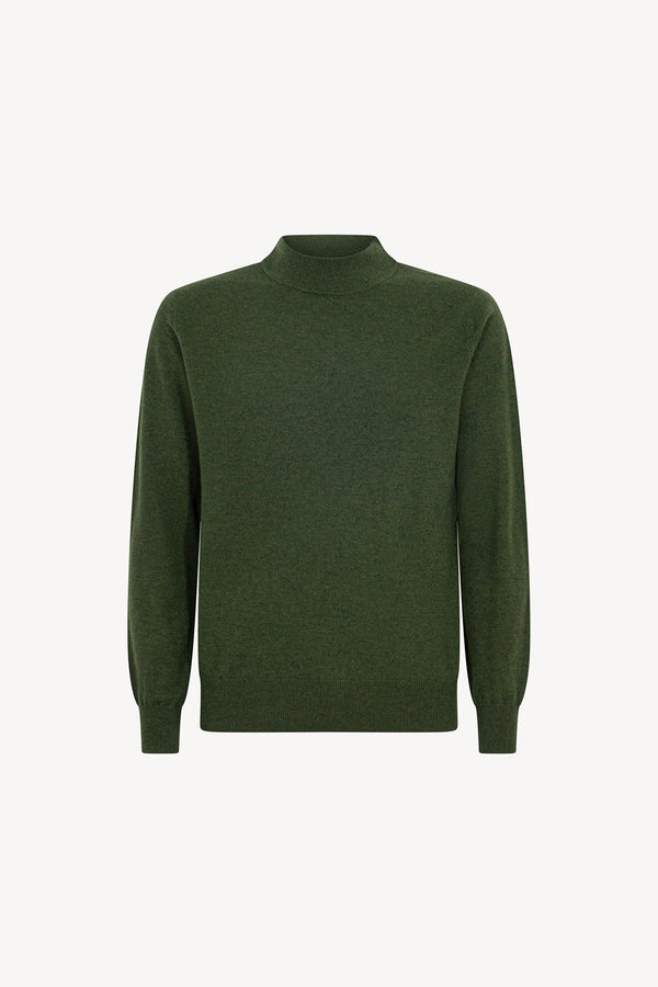 Maglia a Lupetto in Puro Cashmere Loden