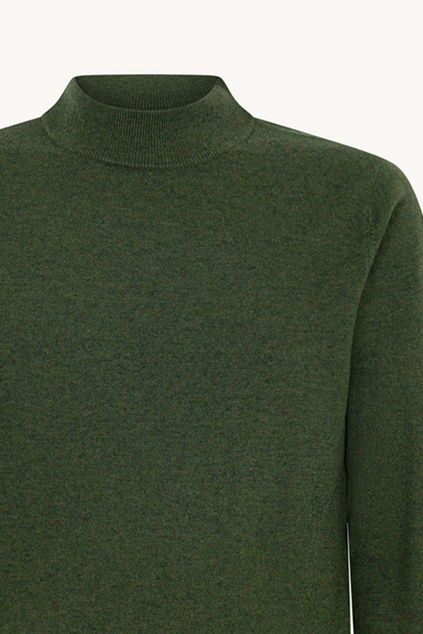 Maglia a Lupetto in Puro Cashmere Loden