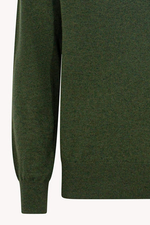Maglia a Lupetto in Puro Cashmere Loden