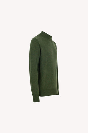 Maglia a Lupetto in Puro Cashmere Loden