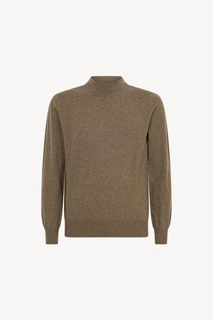 Maglia a Lupetto in Puro Cashmere Dune