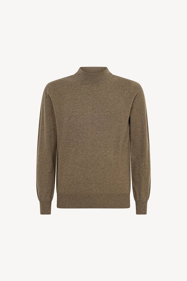 Maglia a Lupetto in Puro Cashmere Dune