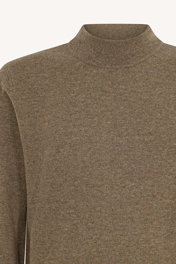 Maglia a Lupetto in Puro Cashmere Dune