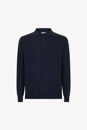 Polo in Puro Cashmere Oceano