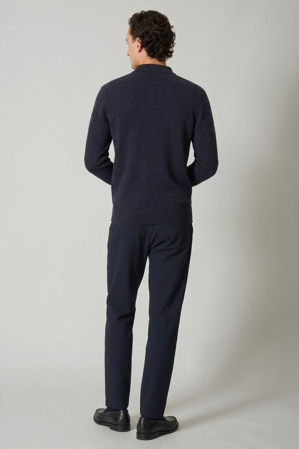 Polo in Puro Cashmere Oceano