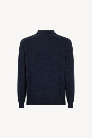 Polo in Puro Cashmere Oceano