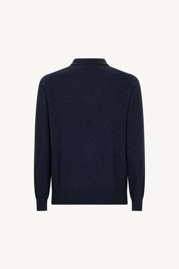 Polo in Puro Cashmere Oceano