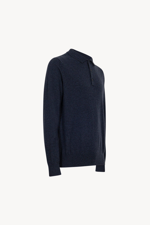Polo in Puro Cashmere Oceano