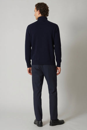 Polo in Puro Cashmere Navy
