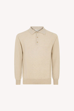 Polo in Puro Cashmere Avena