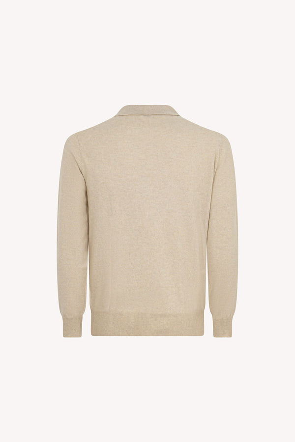Polo in Puro Cashmere Avena