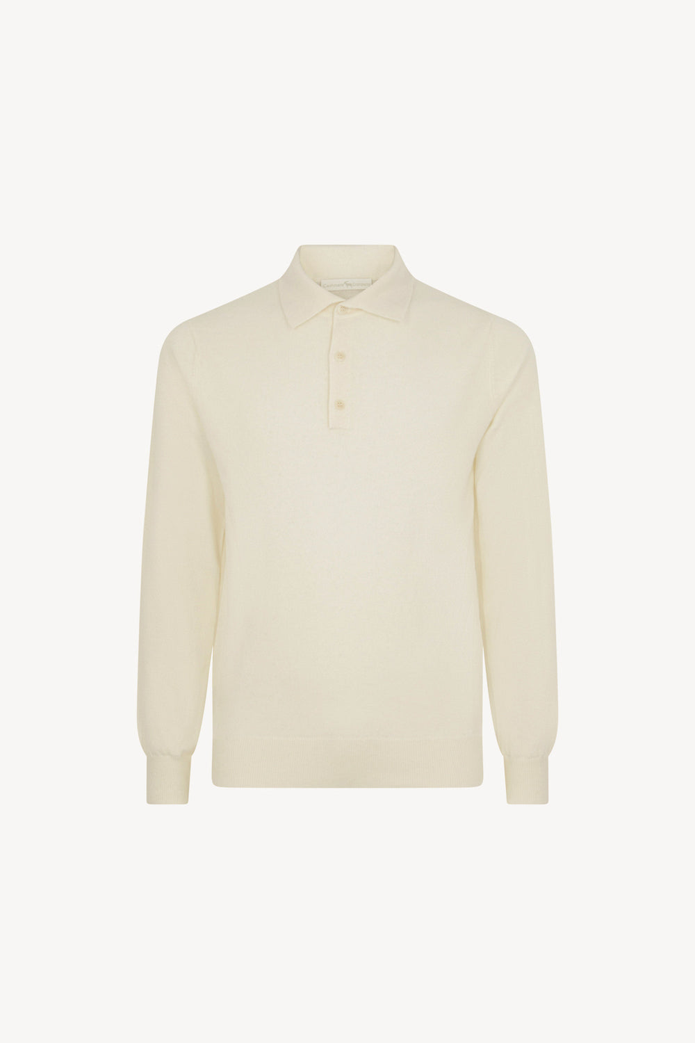Ivory Pure Cashmere Polo Shirt