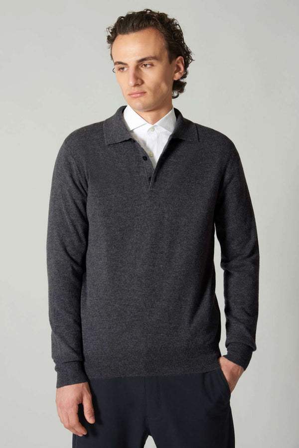 Polo in Puro Cashmere Flanella
