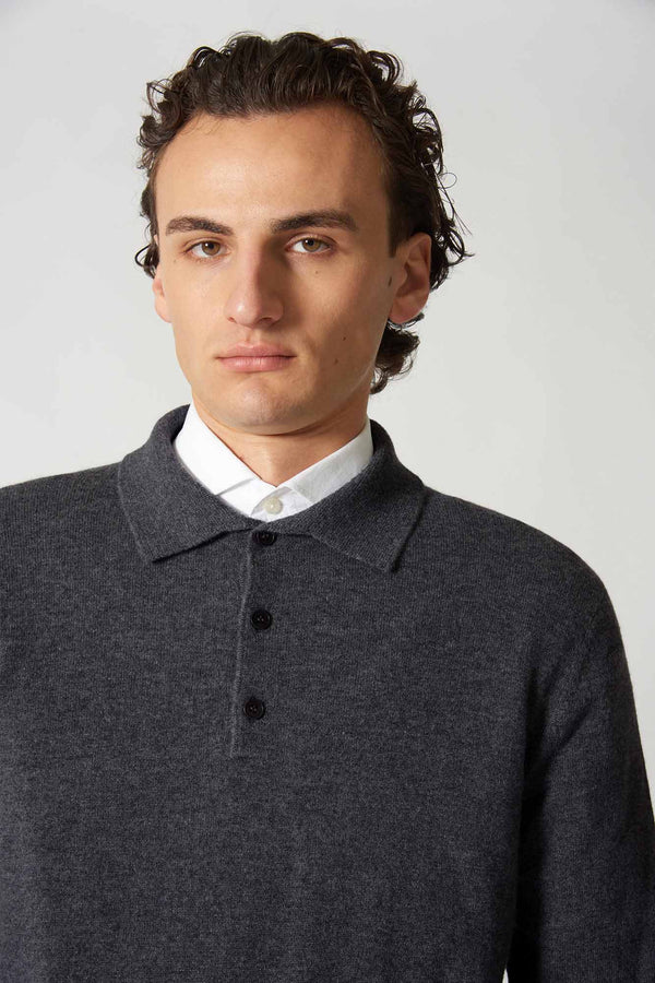 Polo in Puro Cashmere Flanella
