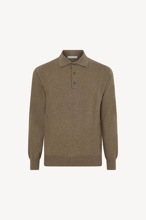 Polo in Puro Cashmere Dune
