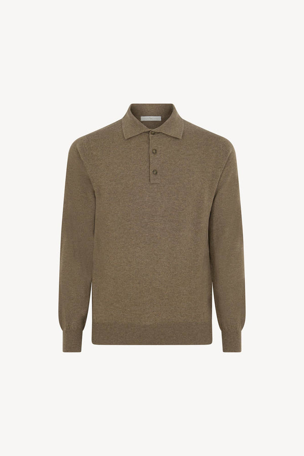 Polo in Puro Cashmere Dune