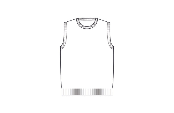 Girocollo Senza Maniche Puro Cashmere