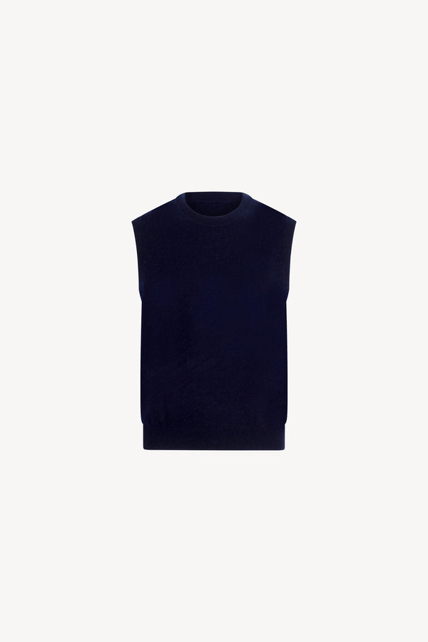 Girocollo Senza Maniche Puro Cashmere