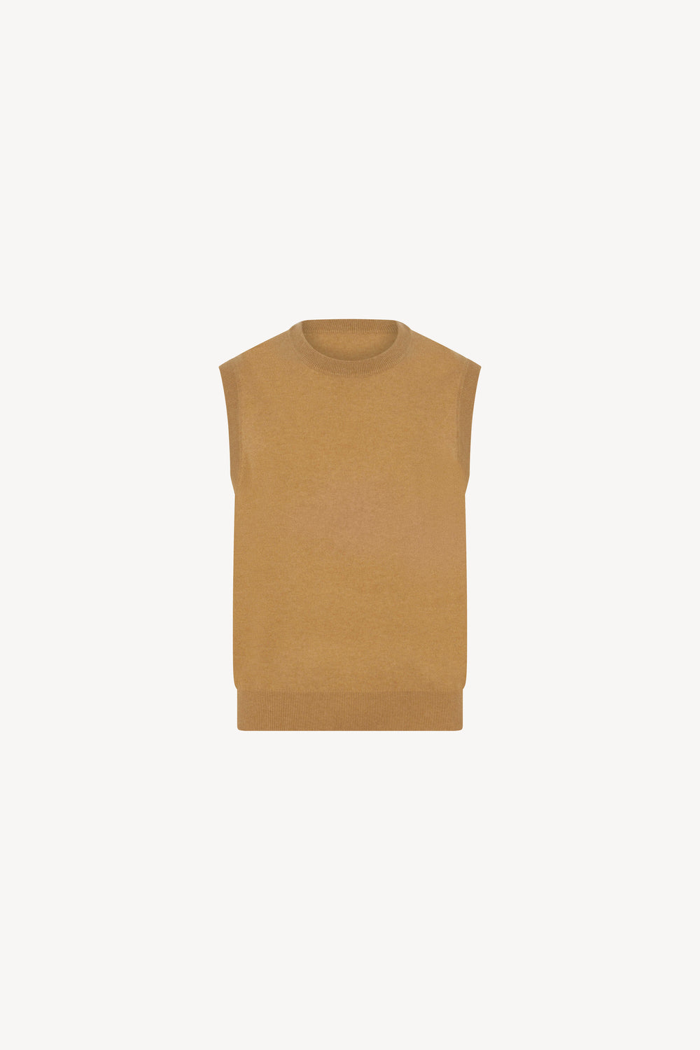 Girocollo Senza Maniche Puro Cashmere