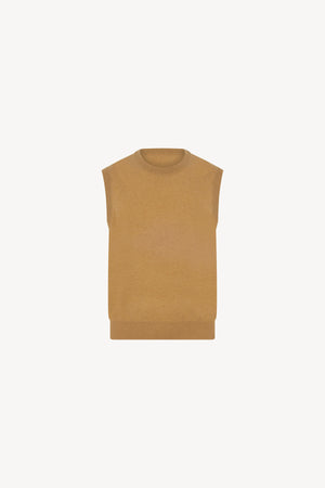 Girocollo Senza Maniche Puro Cashmere