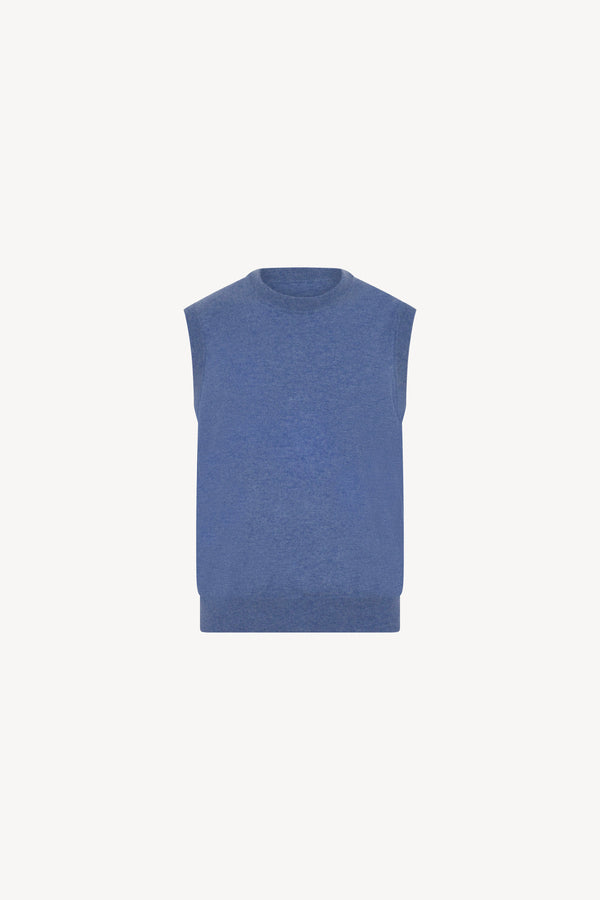 Girocollo Senza Maniche Puro Cashmere