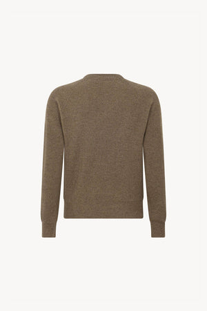 Girocollo a Costa Inglese in Puro Cashmere Dune