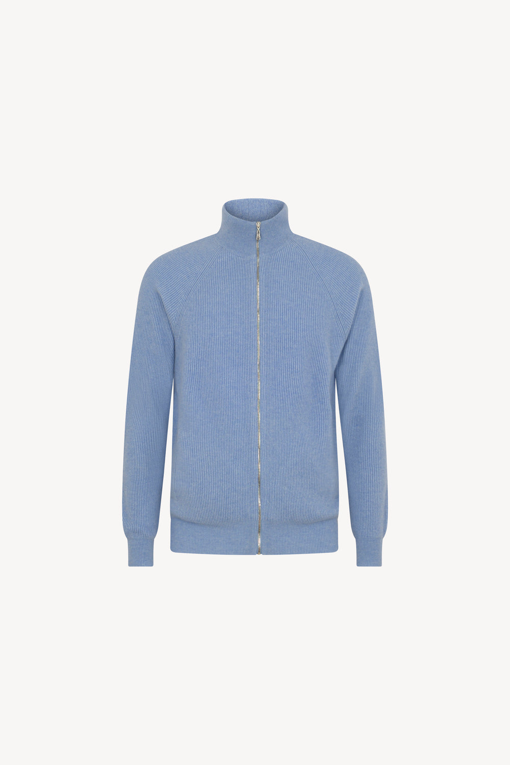 Cardigan Zip Costa Inglese Puro Cashmere
