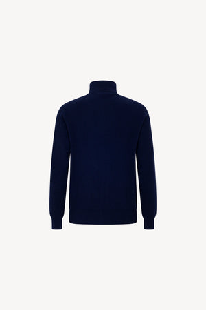 Cardigan Zip Costa Inglese Puro Cashmere