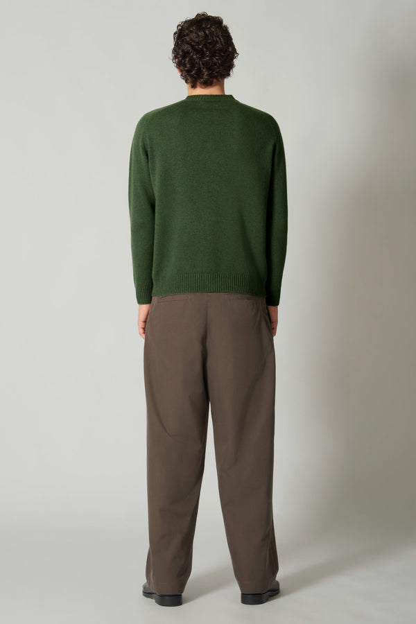 Girocollo 4 Fili in Puro Cashmere Loden