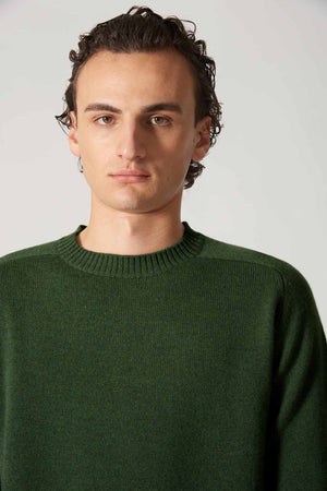 Girocollo 4 Fili in Puro Cashmere Loden