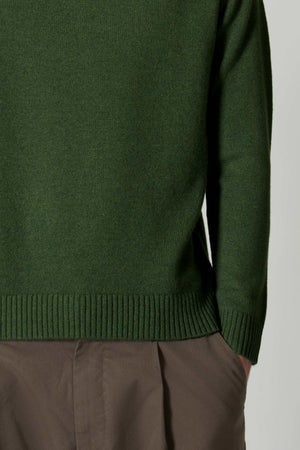 Girocollo 4 Fili in Puro Cashmere Loden