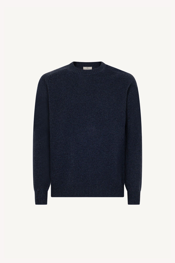 Girocollo 4 Fili in Puro Cashmere Oceano