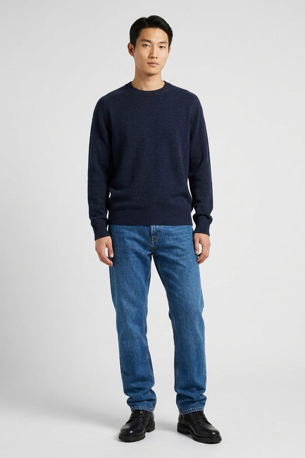 Girocollo 4 Fili in Puro Cashmere Oceano