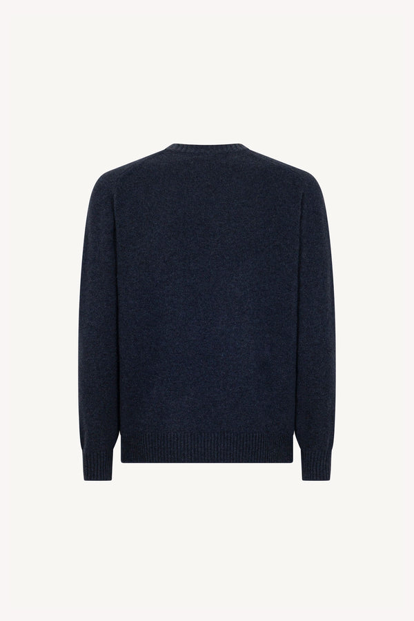 Girocollo 4 Fili in Puro Cashmere Oceano