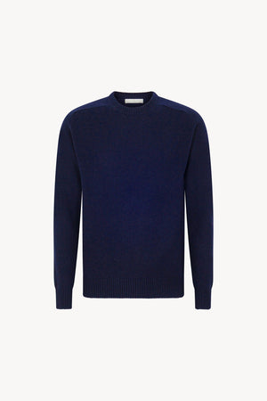 Girocollo 4 Fili in Puro Cashmere Ink Blue