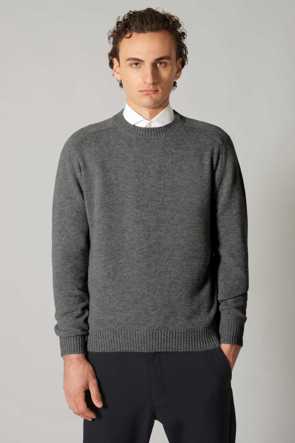 Girocollo 4 Fili in Puro Cashmere Silver