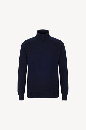 Dolcevita 4 Fili in Puro Cashmere Navy