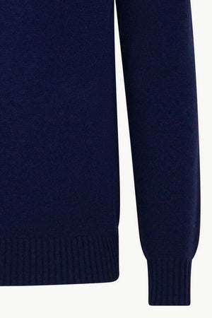 Dolcevita 4 Fili in Puro Cashmere Ink Blue