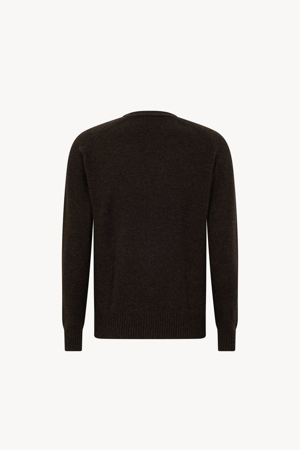 Mocha Pure Cashmere 4-Ply Cardigan