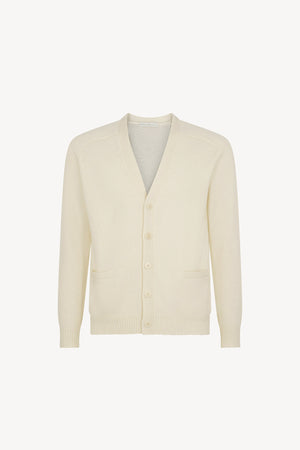 Ivory Pure Cashmere 4-Ply Cardigan