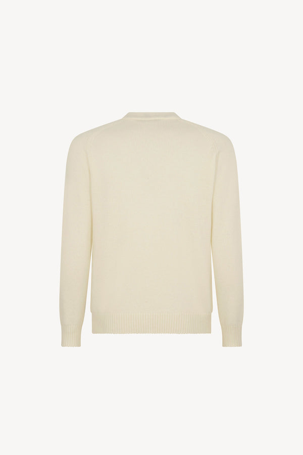 Ivory Pure Cashmere 4-Ply Cardigan