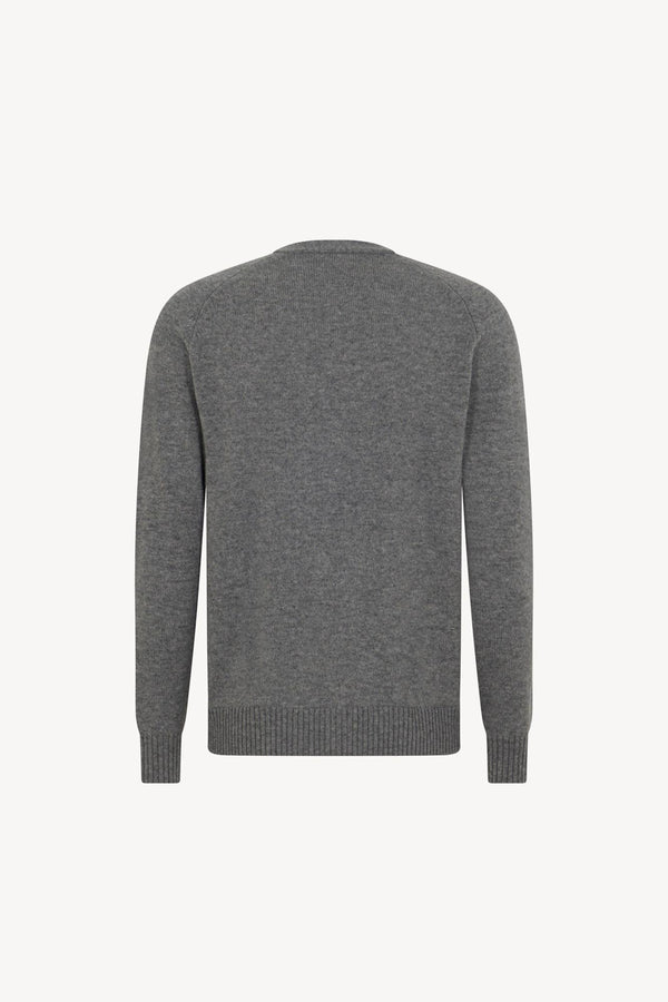 Medium Grey Pure Cashmere 4-Ply Cardigan