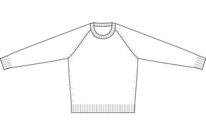 Girocollo Raglan Rasato Puro Cashmere