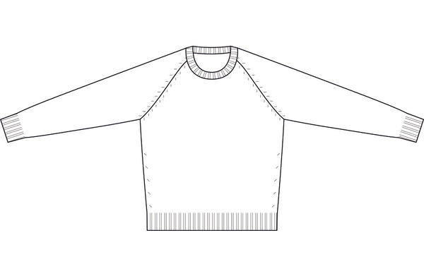 Girocollo Raglan Rasato Puro Cashmere