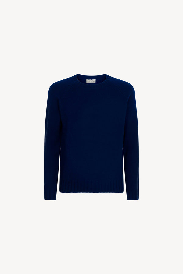 Girocollo Raglan Rasato Puro Cashmere