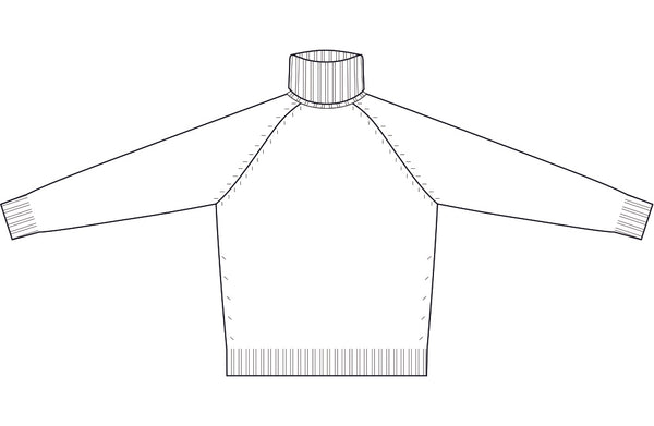 Dolcevita Raglan Rasato Puro Cashmere