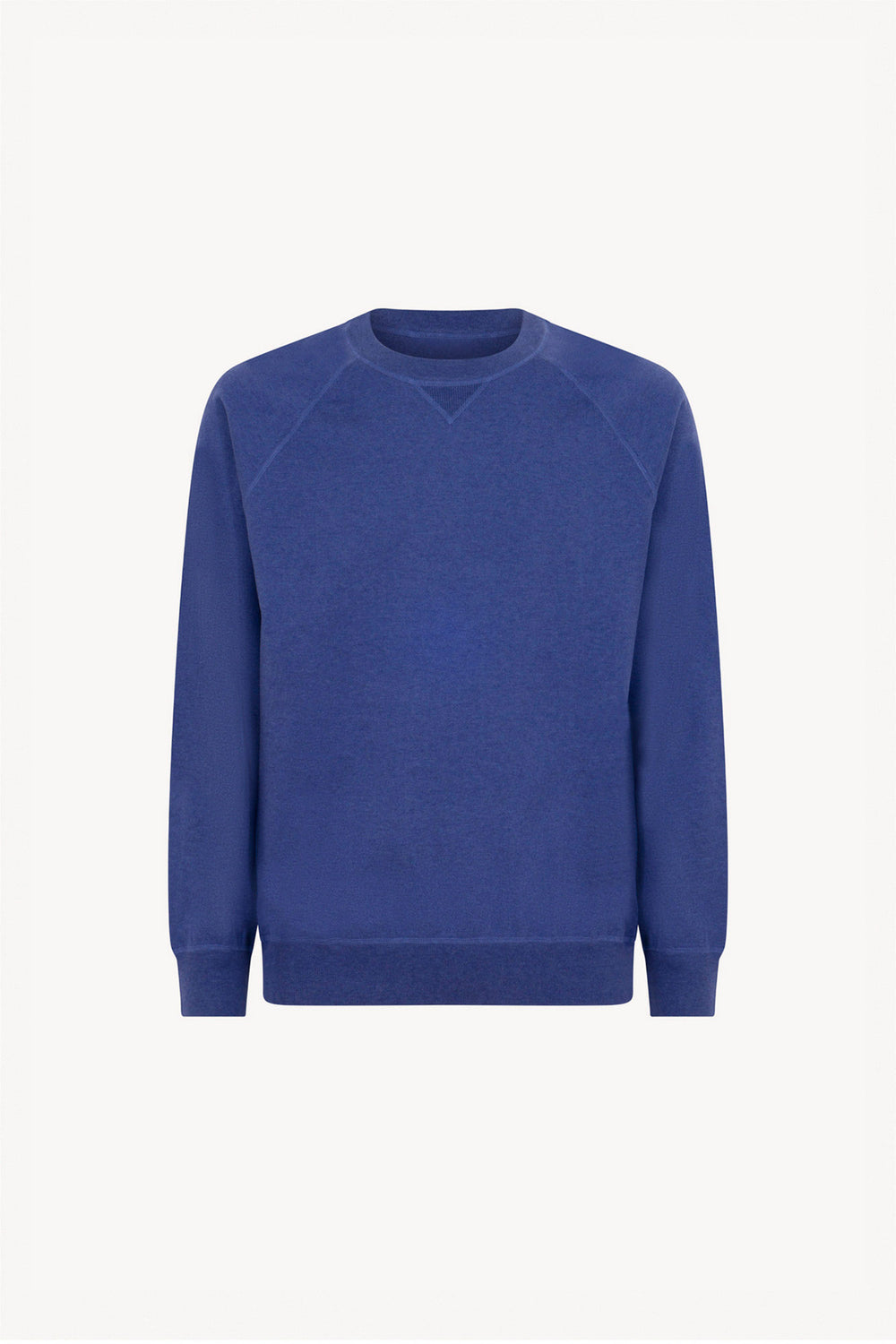 Felpa Girocollo in Cotone Cashmere Denim