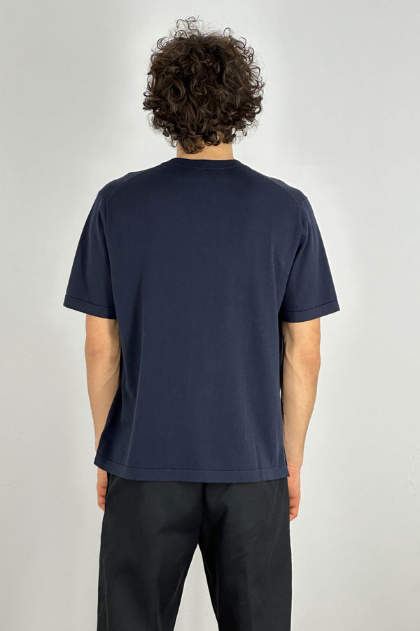 Cotton - Cashmere Crew Neck Half Sleeve