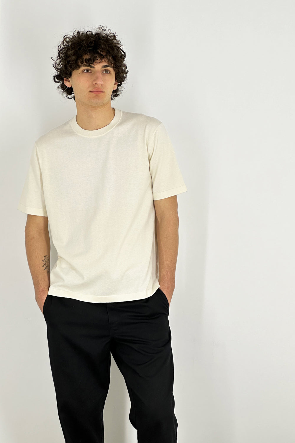 Girocollo Mezza Manica Cotone - Cashmere